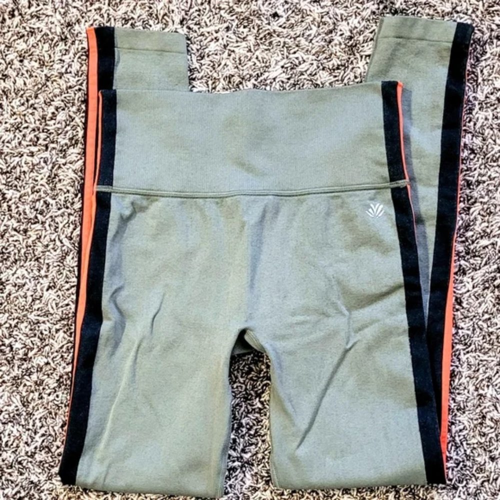 Green/ Orange/ Black Leggings